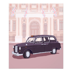 Impression Photo taxi noir de Londres