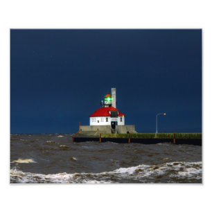 Impression Photo Tempête au phare