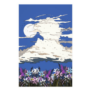 Impression Photo Tempête tropicale et fleurs