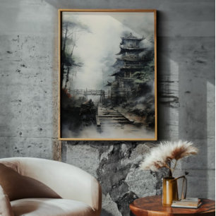 Impression Photo Temple japonais mystérieux
