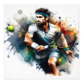 Impression Photo Tennis Player in Action