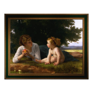 Impression Photo Tentation par William Bouguereau