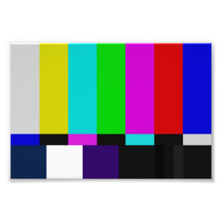 Impression Photo test de couleur des barres TV