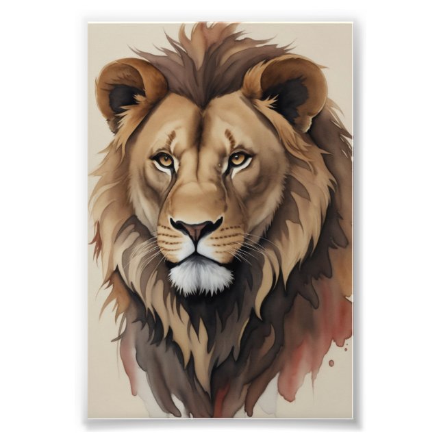 Impression Photo Tête de lion (Devant)