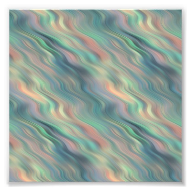 Impression Photo Texture bleue Iris Wavy (Devant)