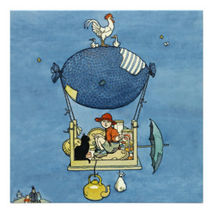 Impression Photo "The Airship" par W Heath Robinson