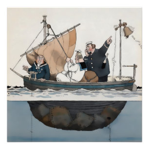 Impression Photo "The Barnacle Bell" par W Heath Robinson
