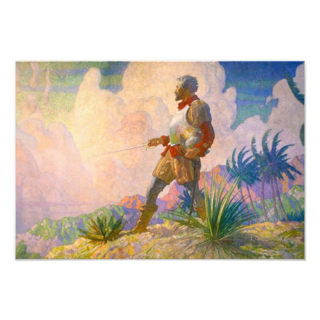 Impression Photo The Discoverer, 1928 par Newell Convers Wyeth (Devant)