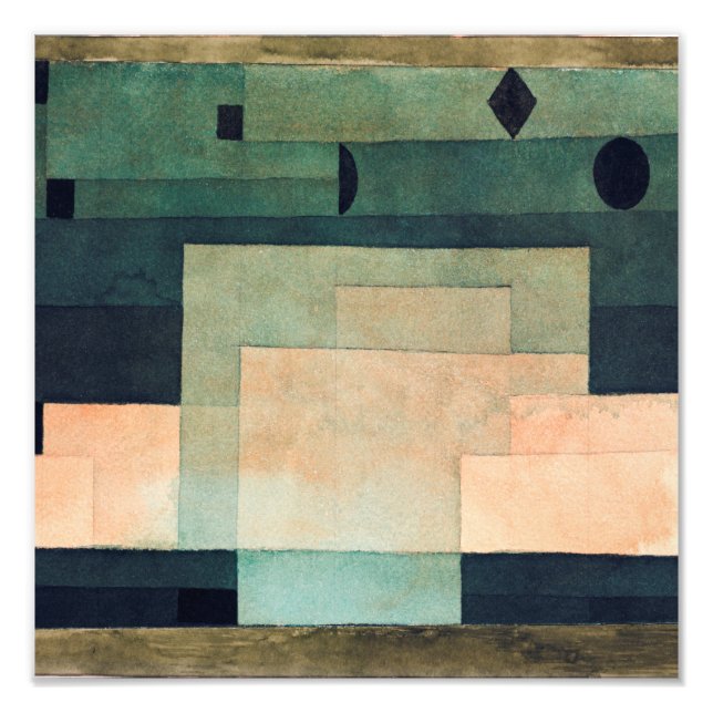 Impression Photo The Firmament Above the Temple (1922) by Paul klee (Devant)