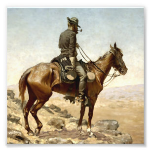 Impression Photo « The Lookout » Cowboy Art de Frederic Remington