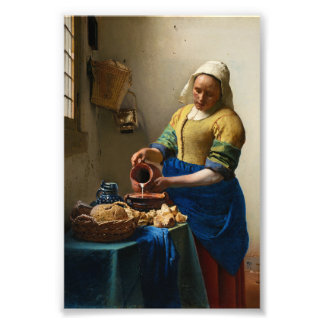 Impression Photo The Milkmaid by Johannes Vermeer