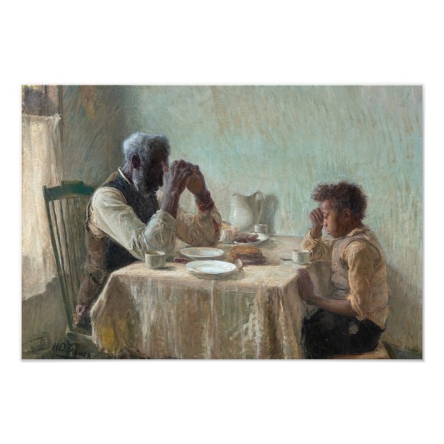 Impression Photo The Thankful Poor, 1894 par Henry Ossawa Tanner (Devant)