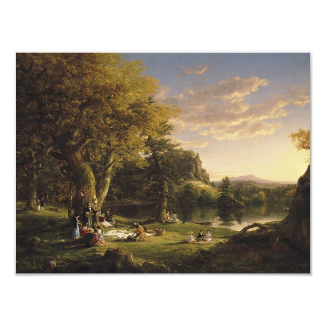 Impression Photo Thomas Cole - Le Pic-Nic (Devant)