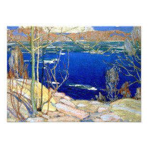 Impression Photo Thomson - Spring Ice, peinture de paysage d'art