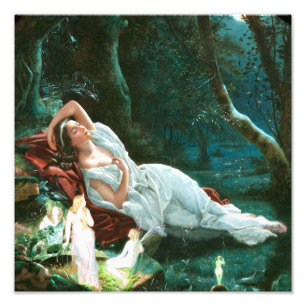 Impression Photo Titania Dormir au clair de lune Simmons Fae Art