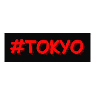 Impression Photo "#Tokyo" Joli Design. Commandez dès maintenant