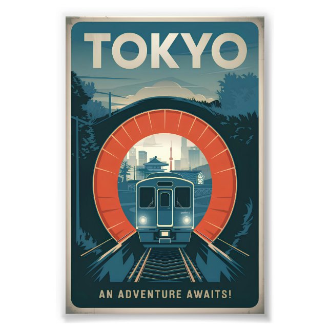 Impression Photo Tokyo vintage (Devant)