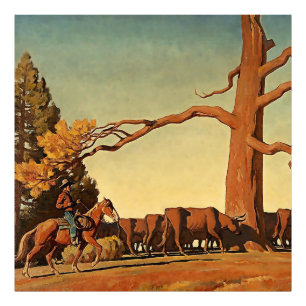 Impression Photo "Top of the Ridge" Western Art de Maynard Dixon
