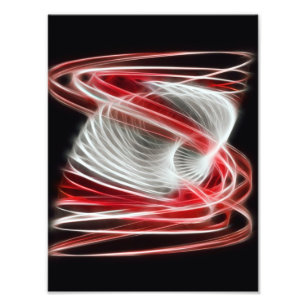 Impression Photo Tordu 1 rouge