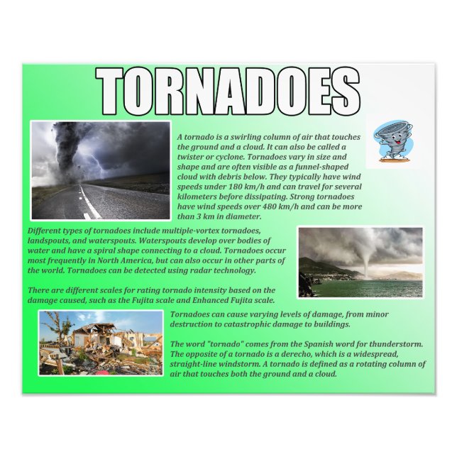 Impression Photo Tornades (Devant)