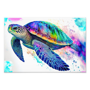 Impression Photo Tortue de mer Océan Marine Vie Plage Nature Animau