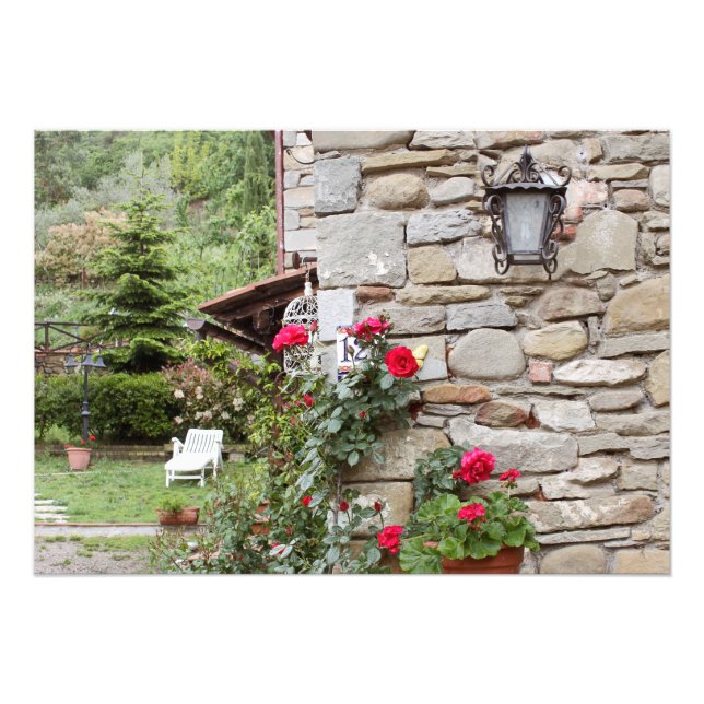 Impression Photo Toscane.Italie. Ferme italienne. (Devant)