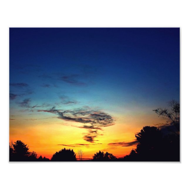 Impression Photo Tôt le crépuscule du matin (Devant)