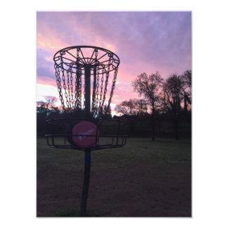 Impression Photo Tôt Le Matin Sur Le Disc Golf Course