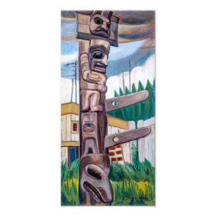 Impression Photo Totem haïda   Emily Carr  