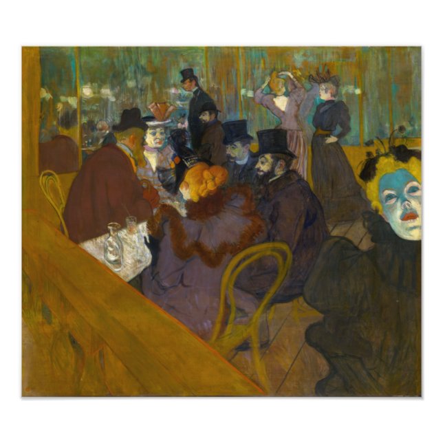 Impression Photo Toulouse-Lautrec - Au Rouge (Devant)