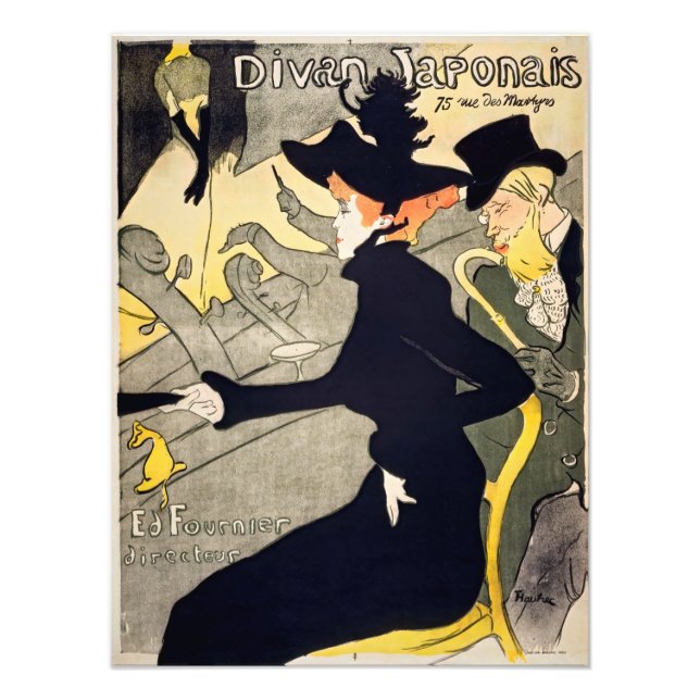 Impression Photo Toulouse-Lautrec - Divan Japonais (Devant)