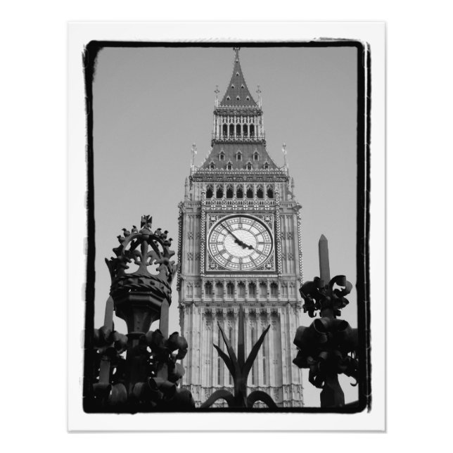 Impression Photo Tour de l'horloge "Big Ben" au palais de Westminst (Devant)