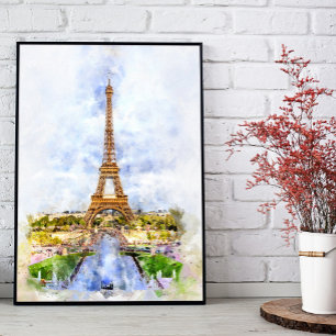 Impression Photo Tour Eiffel à Paris au coucher du soleil nr2