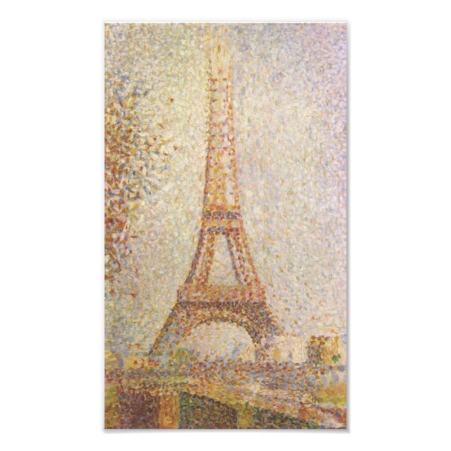 Impression Photo Tour Eiffel par Georges Seurat (Devant)