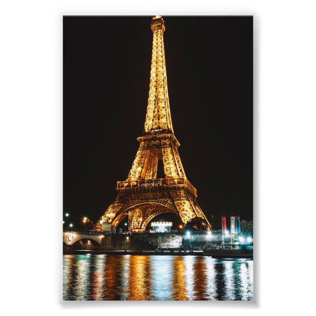 Impression Photo Tour Eiffel par nuit (Devant)