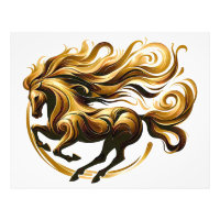 Tourbillon Doré – Cheval royal en mouvement