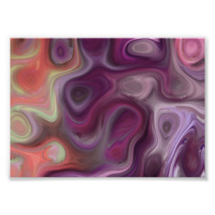 Impression Photo Tourbillons violets Art Abstrait : La pluie 77