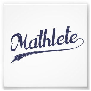 Impression Photo Tous les athlètes Math Math Star Mathlete