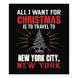 Impression Photo Tout Ce Que Je Veux Pour Voyage De Noël À New York
