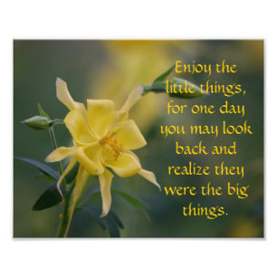 Impression Photo Toutes les petites choses jaune floral