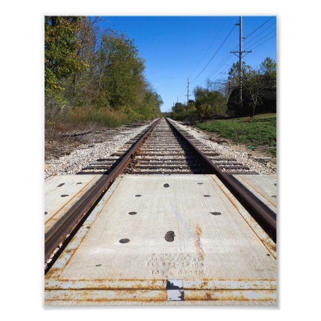 Impression Photo Traces ferroviaires - Imprimer (Devant)