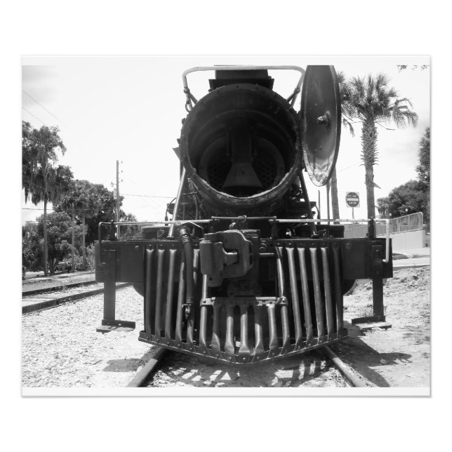 Impression Photo Train à vapeur CannonBall Express locomotive (Devant)