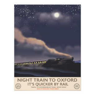 Impression Photo Train de nuit pour Oxford