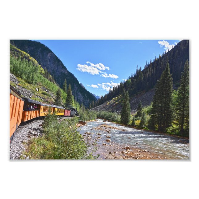 Impression Photo Train de taille étroite de retour à Durango (Devant)