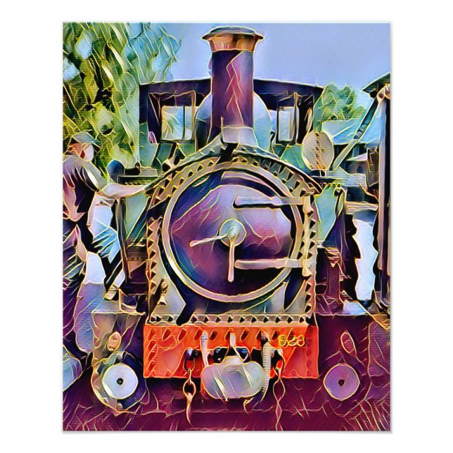 IMPRESSION PHOTO TRAINS À VAPEUR (Devant)