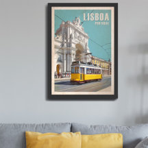 Tramway Jaune, Arc De Rue Augusta. Lisbonne, Portu