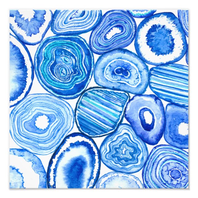 Impression Photo Tranches d'agneau bleu (Devant)