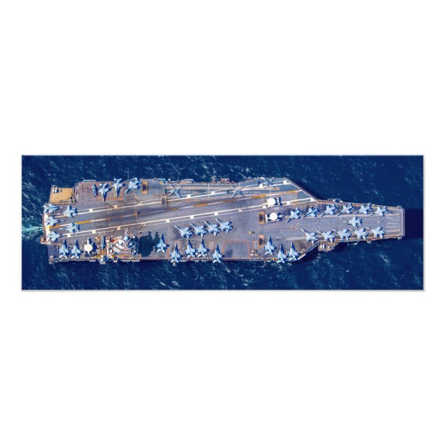 Impression Photo TRANSPORTEUR D'AÉRONEF AMÉRICAIN - CVN 78 (24x8 po (Devant)