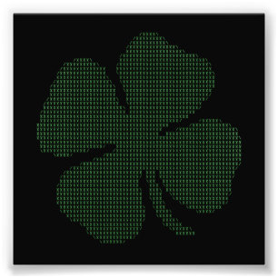 Impression Photo Trèfle de feuille du shamrock quatre d'art d'ASCI