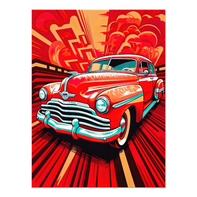 Impression Photo Trésors intemporels Voiture Vintage (Devant)